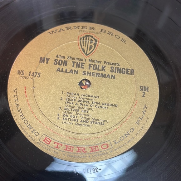 Allan Sherman’s Mother Presents MY SON THE FOLK SINGER  vintage vinyl LP record - Picture 7 of 7